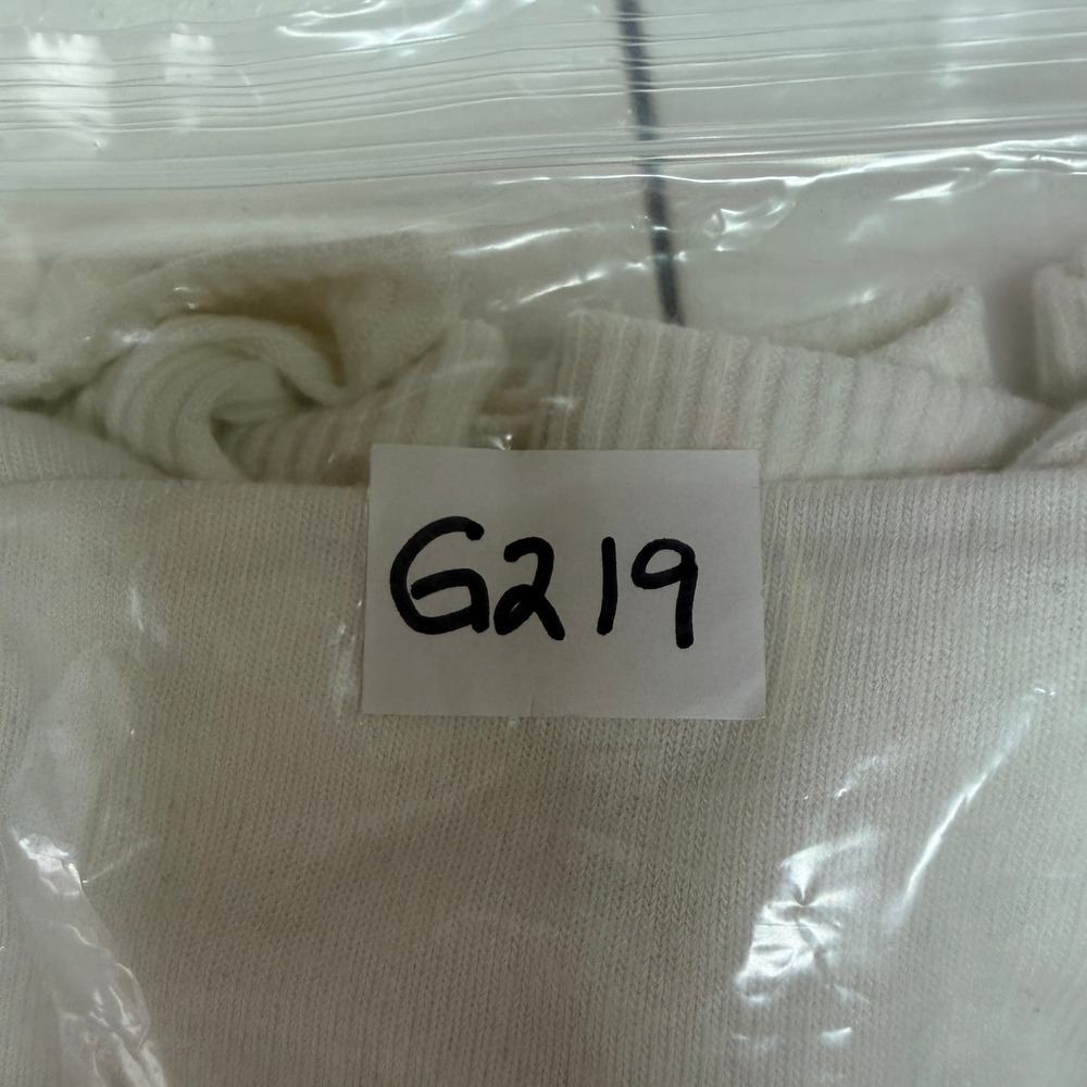 Michael Stars L Large Madison Brushed Jersey Long Sleeve Dolman Mock Neck White - Picture 11 of 12